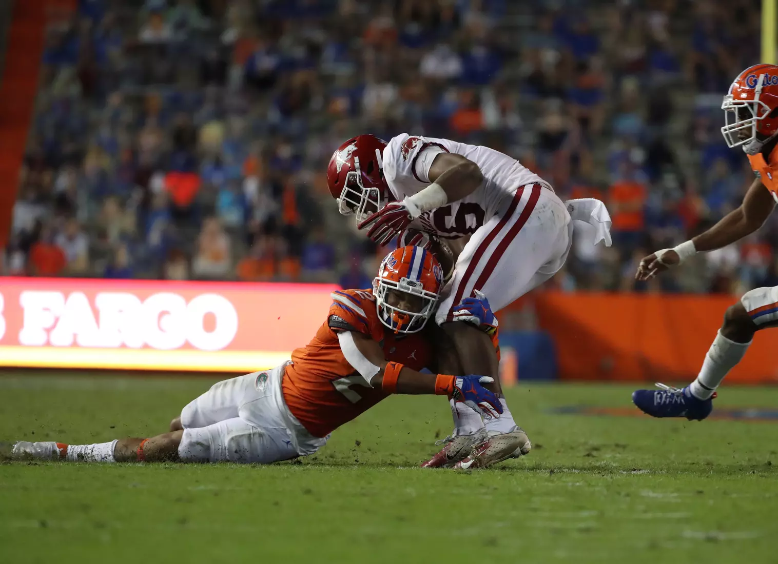 Scenes from the Gators' 63-35 win against the Razorbacks at Ben Hill Griffin Stadium