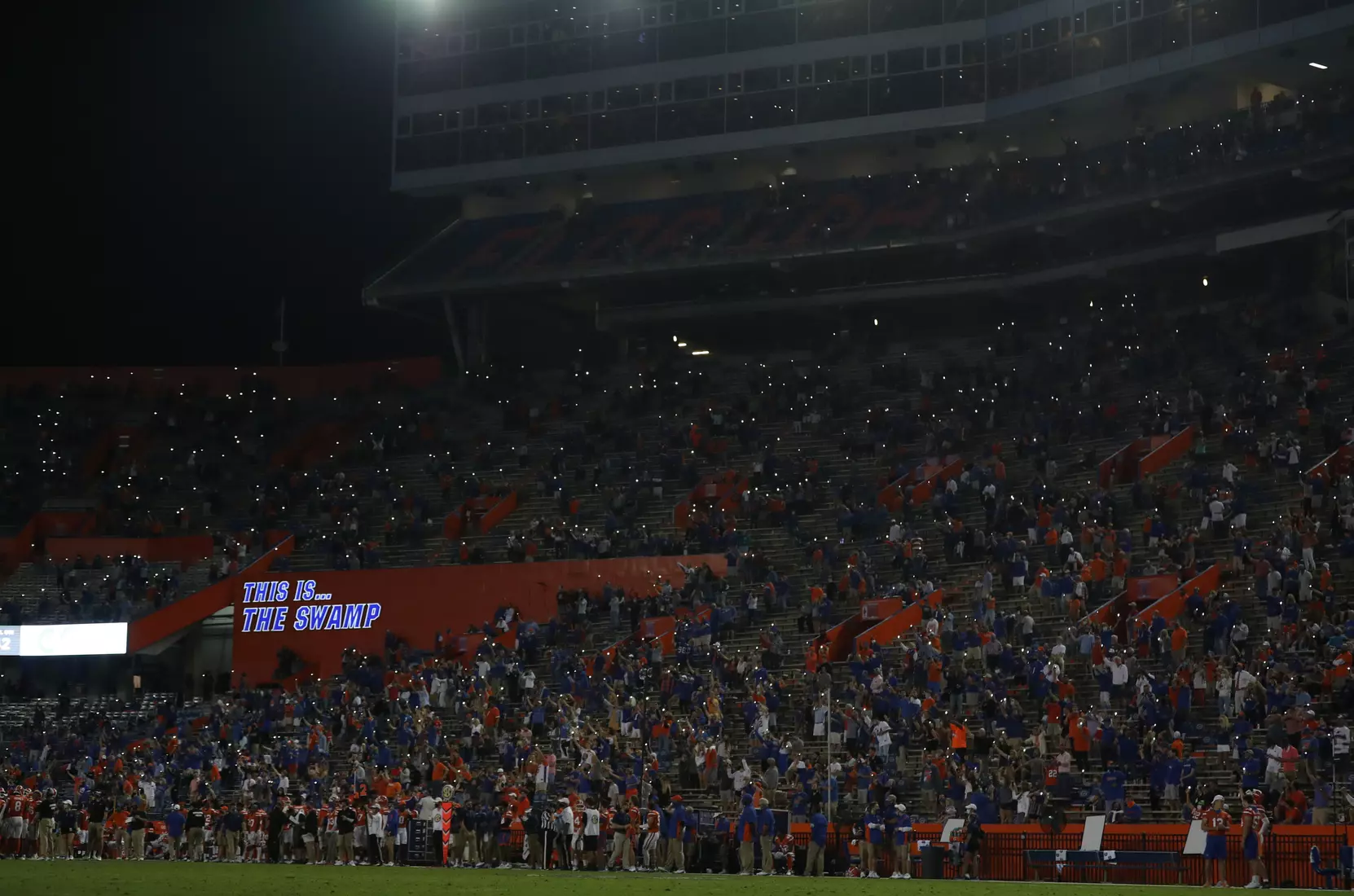 Scenes from the Gators' 63-35 win against the Razorbacks at Ben Hill Griffin Stadium