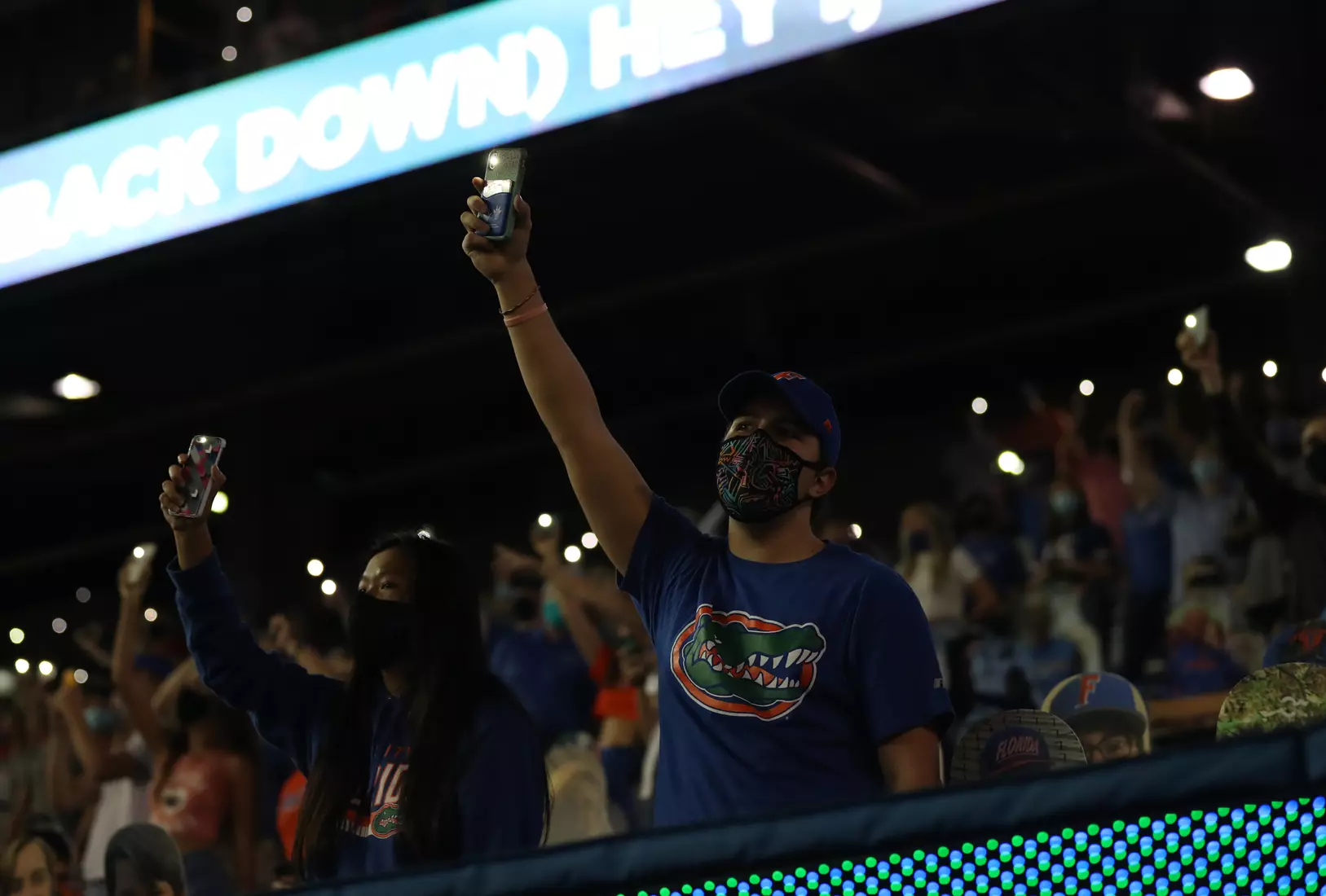 Scenes from the Gators' 63-35 win against the Razorbacks at Ben Hill Griffin Stadium