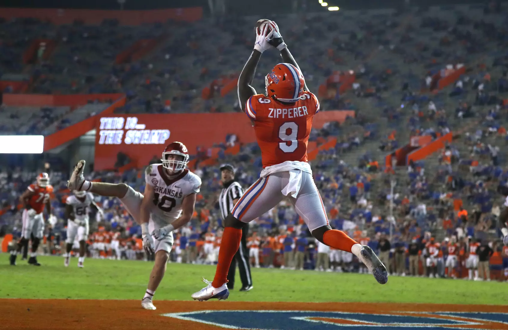 Scenes from the Gators' 63-35 win against the Razorbacks at Ben Hill Griffin Stadium