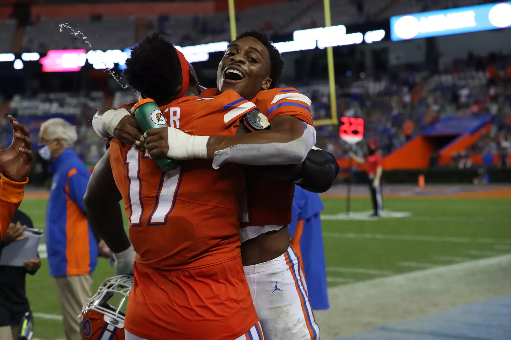 Scenes from the Gators' 63-35 win against the Razorbacks at Ben Hill Griffin Stadium