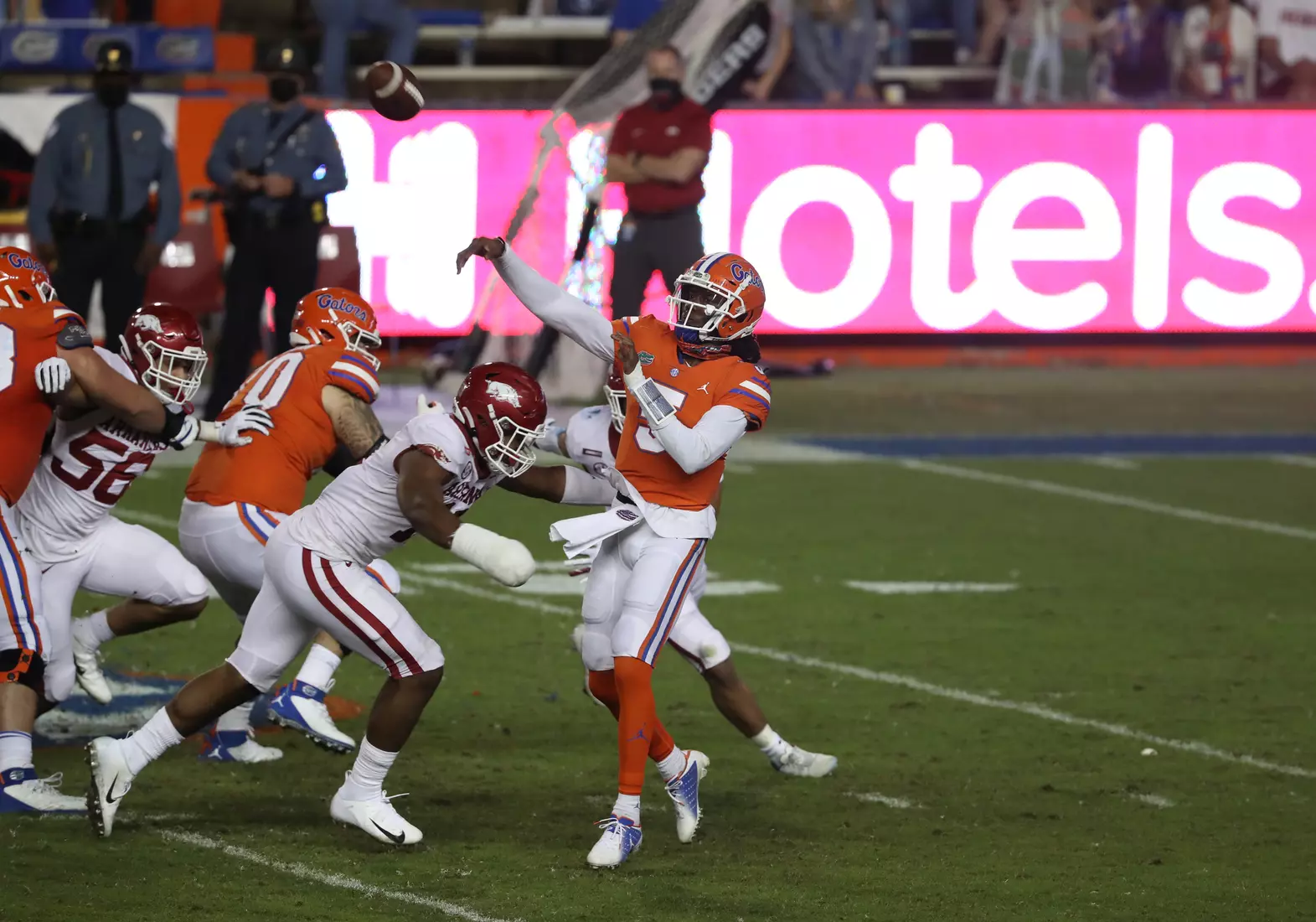 Scenes from the Gators' 63-35 win against the Razorbacks at Ben Hill Griffin Stadium
