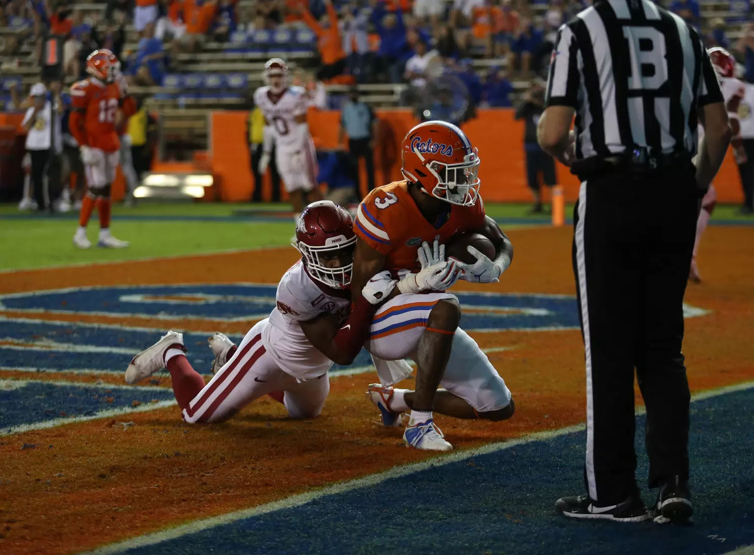 Scenes from the Gators' 63-35 win against the Razorbacks at Ben Hill Griffin Stadium