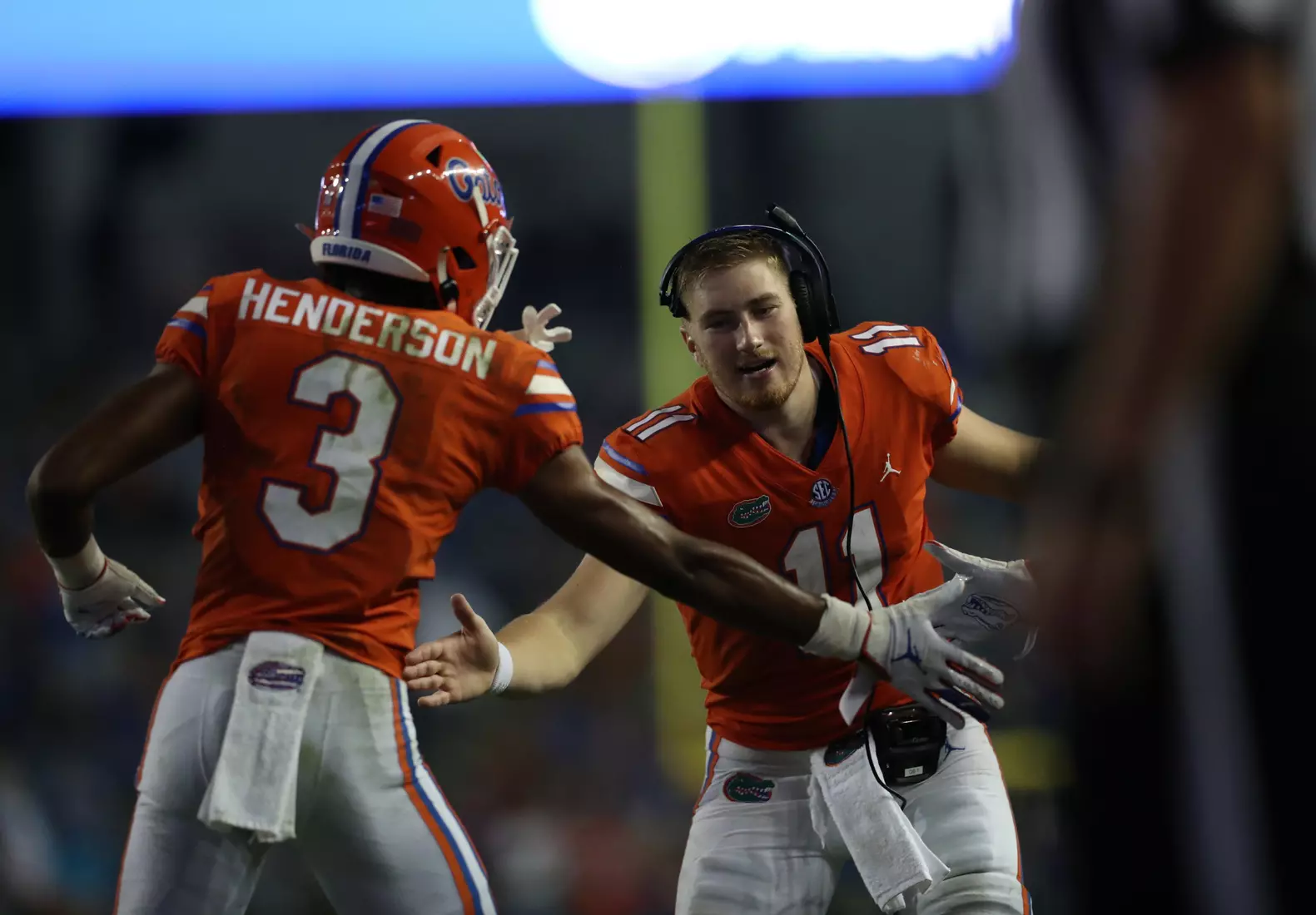 Scenes from the Gators' 63-35 win against the Razorbacks at Ben Hill Griffin Stadium