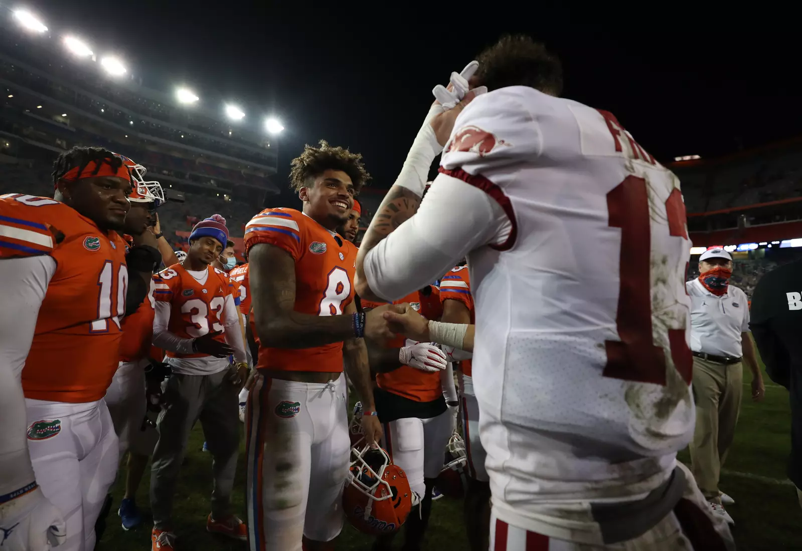 Scenes from the Gators' 63-35 win against the Razorbacks at Ben Hill Griffin Stadium