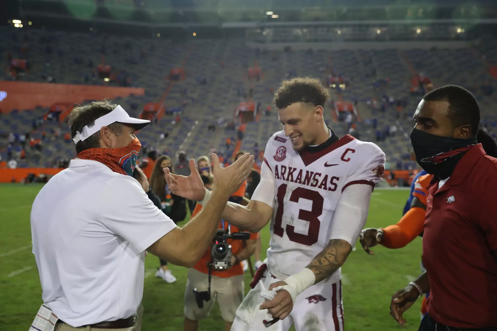 Scenes from the Gators' 63-35 win against the Razorbacks at Ben Hill Griffin Stadium