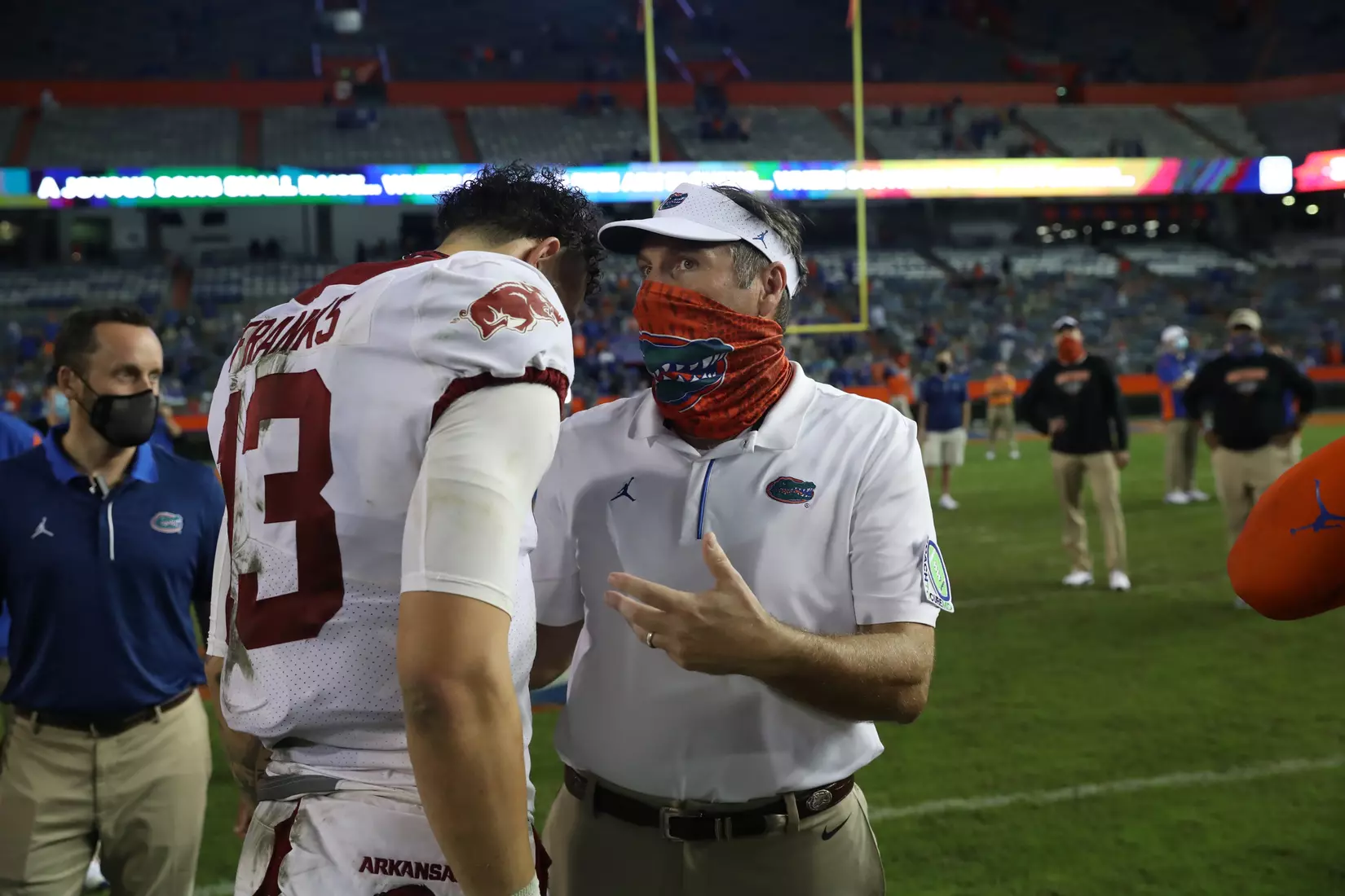Scenes from the Gators' 63-35 win against the Razorbacks at Ben Hill Griffin Stadium