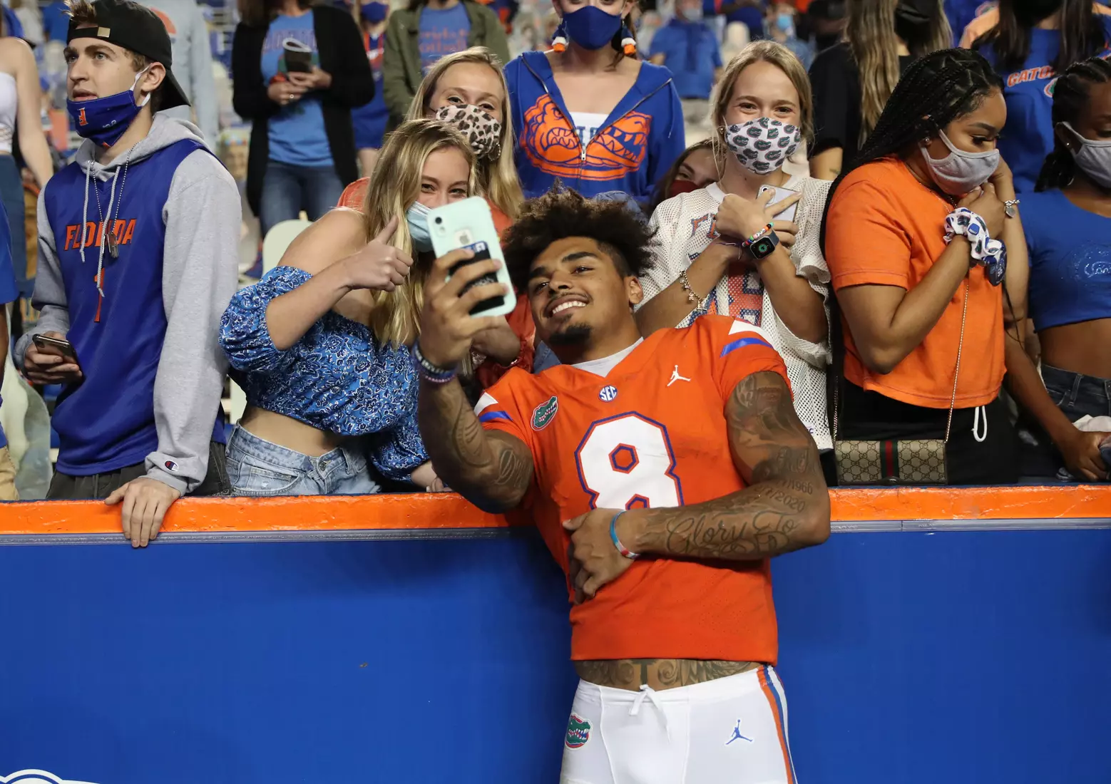 Scenes from the Gators' 63-35 win against the Razorbacks at Ben Hill Griffin Stadium