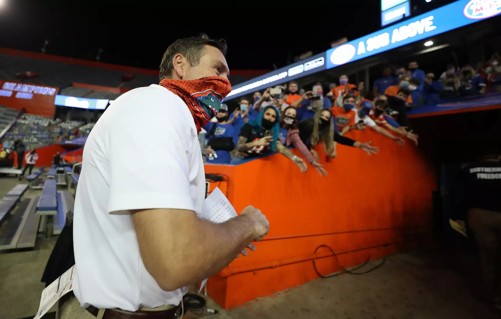 Scenes from the Gators' 63-35 win against the Razorbacks at Ben Hill Griffin Stadium