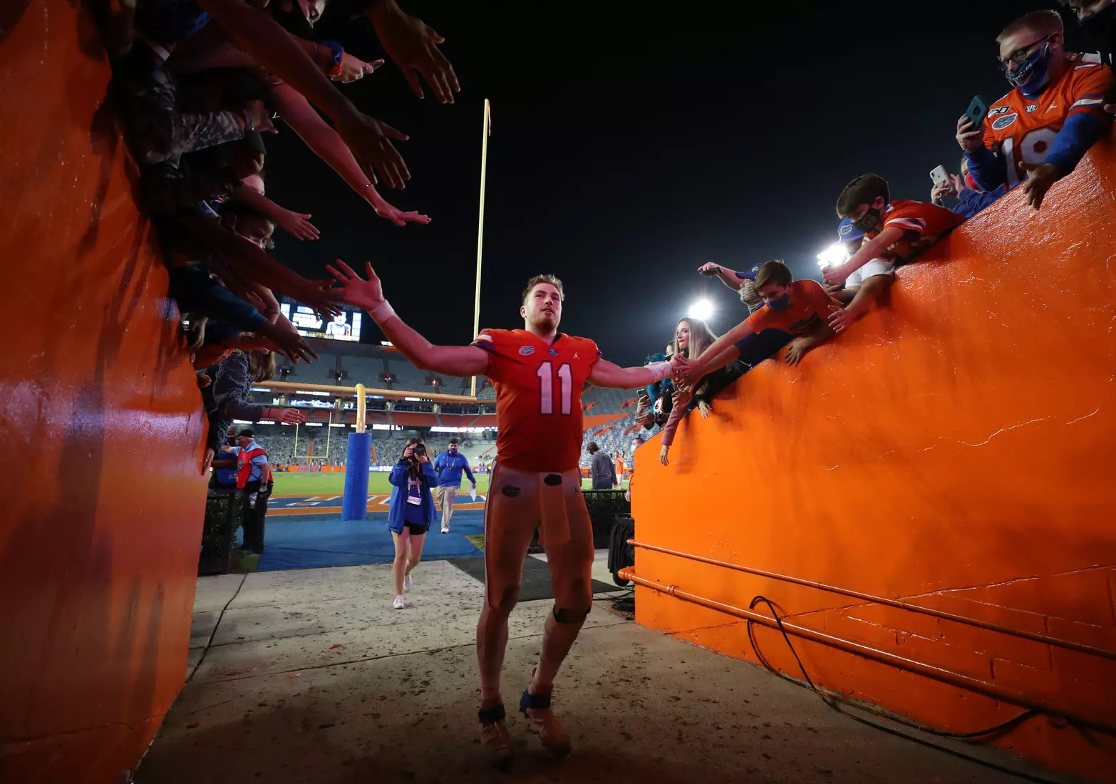 Scenes from the Gators' 63-35 win against the Razorbacks at Ben Hill Griffin Stadium