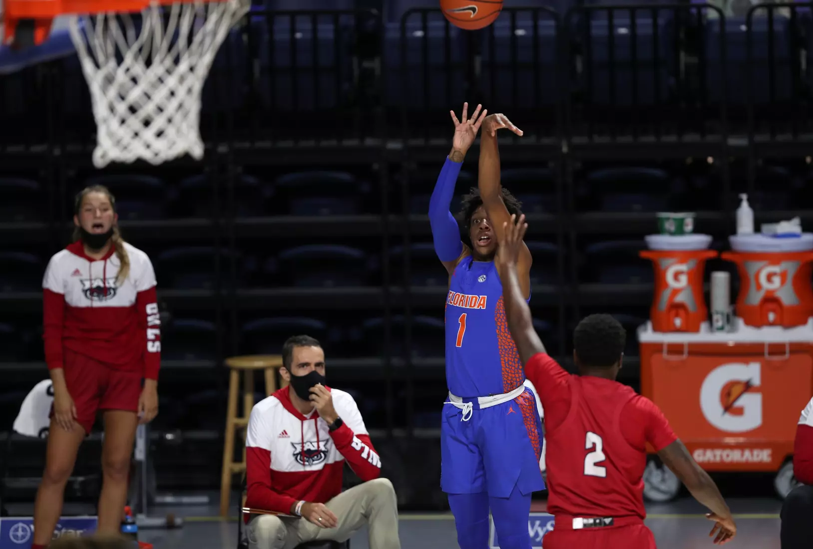 Scenes from the Gators' 88-76 against the Owls at Exactech Arena at the Stephen C. O'Connell Center
