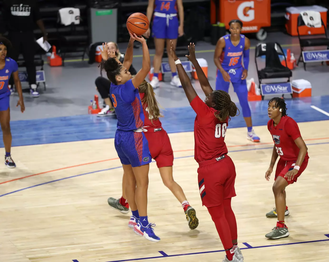 Scenes from the Gators' 88-76 against the Owls at Exactech Arena at the Stephen C. O'Connell Center