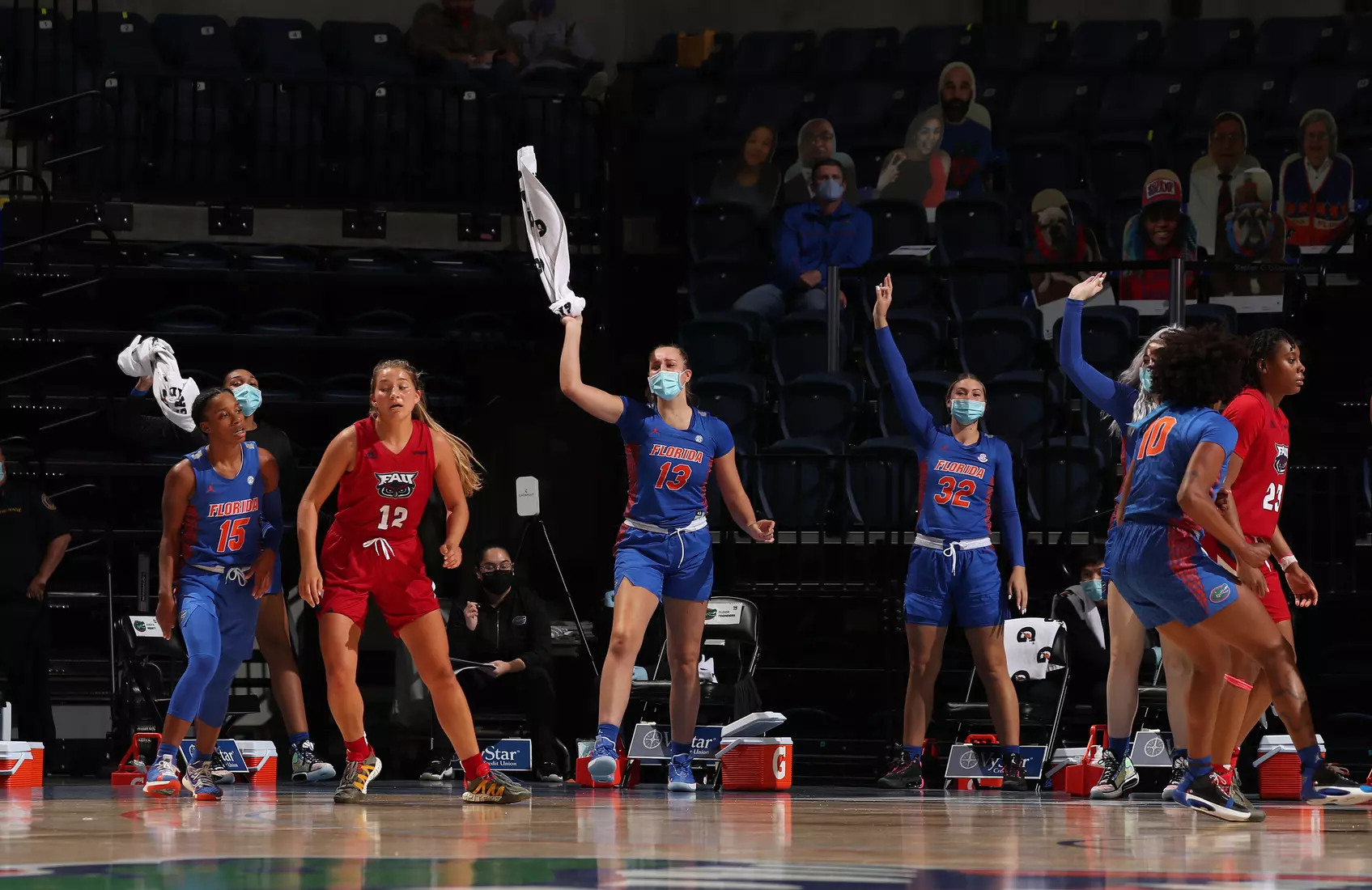 Scenes from the Gators' 88-76 against the Owls at Exactech Arena at the Stephen C. O'Connell Center
