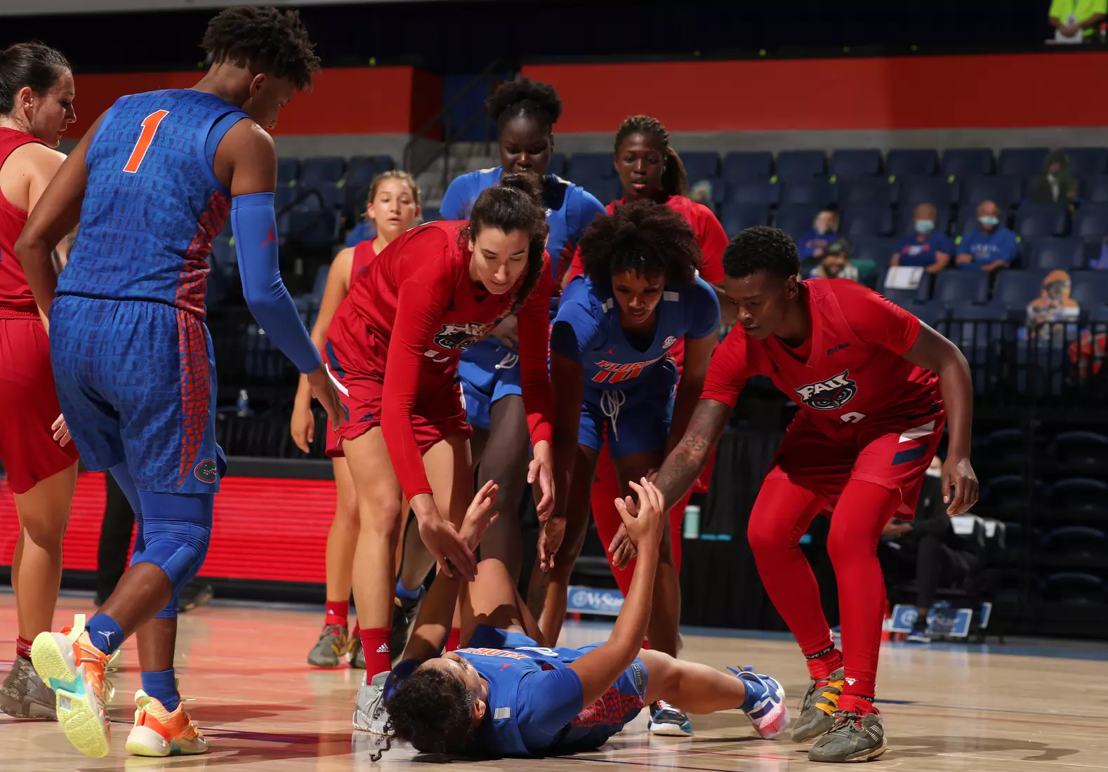 Scenes from the Gators' 88-76 against the Owls at Exactech Arena at the Stephen C. O'Connell Center