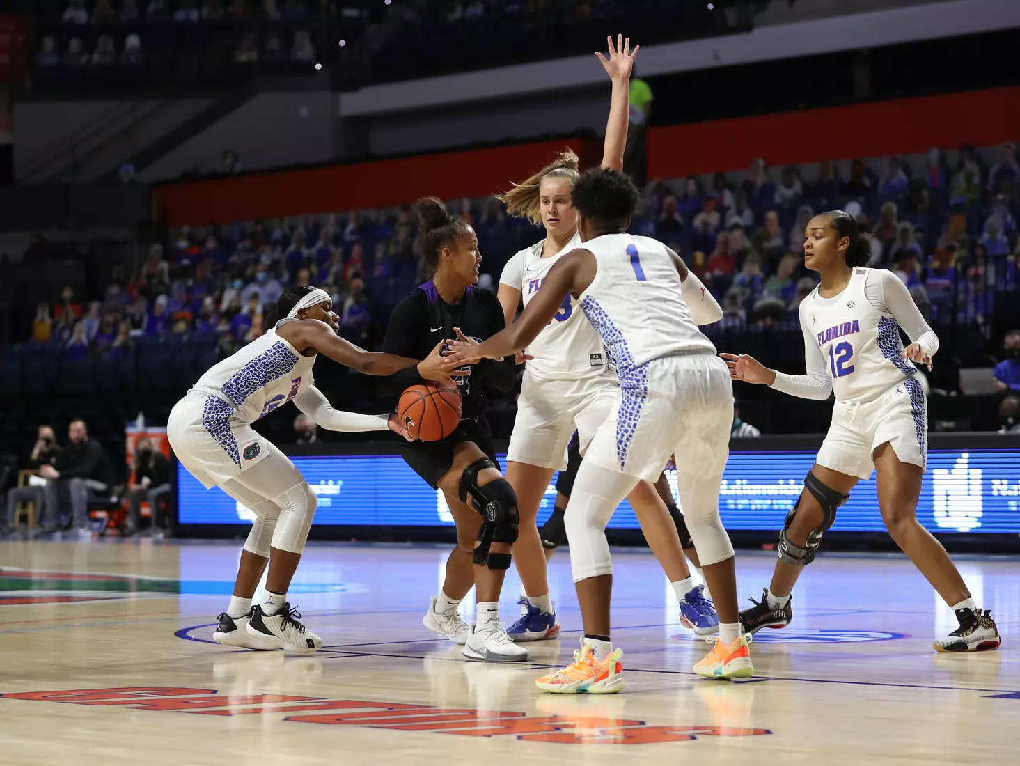 Scenes from the Gators' 84-52 win against the Texans