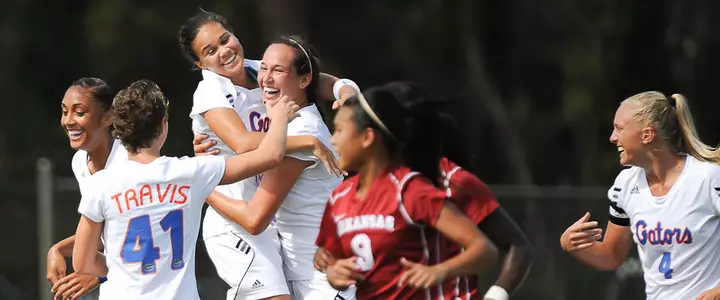No. 12 Gator Soccer Defeats Arkansas 3-1; Now Faces South Carolina Friday for SEC Title