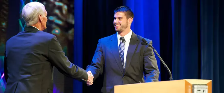 Chas Henry Honored at the Home Depot ESPNU College Football Awards