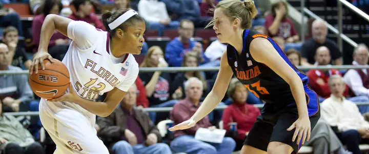 Women's Hoops Falls Just Short of Upsetting No. 25/23 Florida State, 74-72