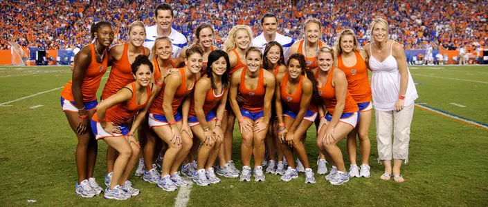 Gymnastics 2010 SEC Title Recognized at Saturday's Football Game
