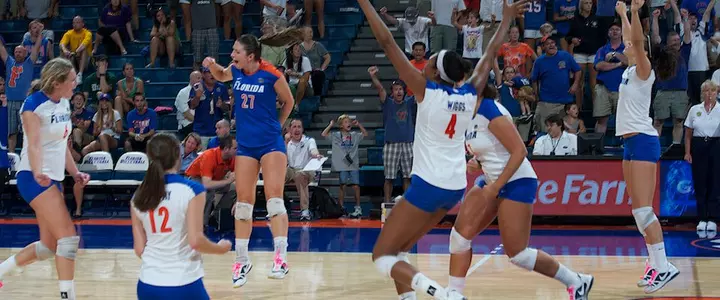 Florida Volleyball Battles to 3-1 Win Against Colorado State