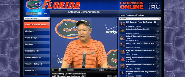 Head Coach Buddy Alexander Previews Florida's 2011 Spring Season Monday