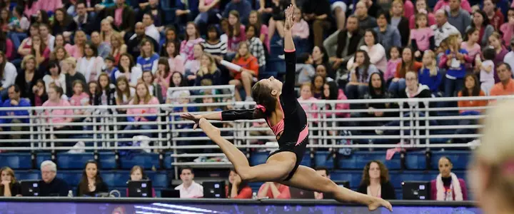No. 1 Florida Gymnastics Team Use Season-Best of 197.50 to Win Gators Link to Pink