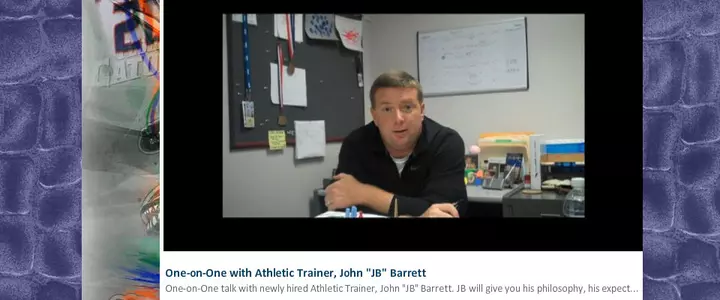 VIDEO: One-on-One with UF WBB's new Athletic Trainer John "JB" Barrett