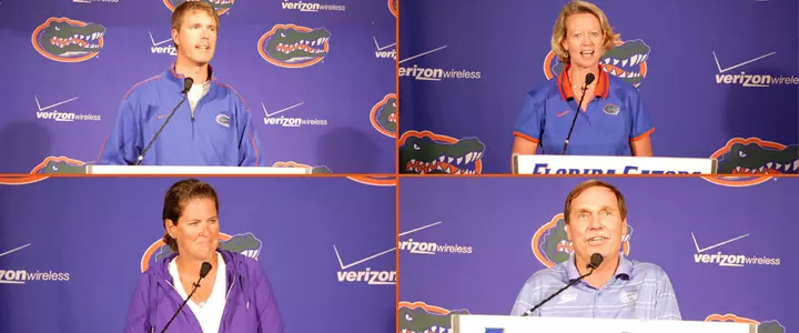 Four Gator Head Coaches Previewed Week with Media on Monday