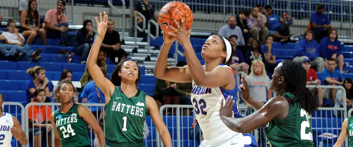 Jennifer George's 21 Points Help Women's Hoops Past Stetson, 71-57