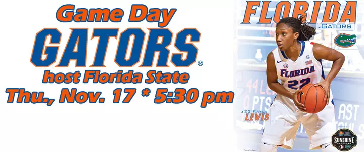 Florida Hosts Nationally-Ranked Seminoles Thursday at 5:30 pm