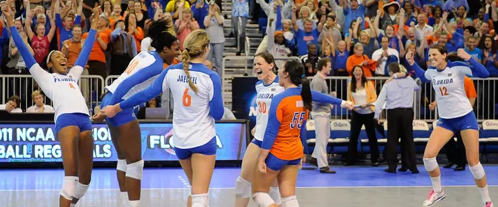 Florida Volleyball Sweeps Michigan to Reach First Elite Eight Since 2005