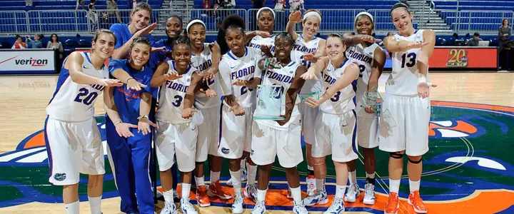 Women's Hoops Halts Duquesne's Streak with 62-49 Win in Gator Holiday Classic Title Game