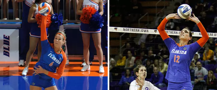 Florida Volleyball's Jaeckel and Murphy Named AVCA All-Region