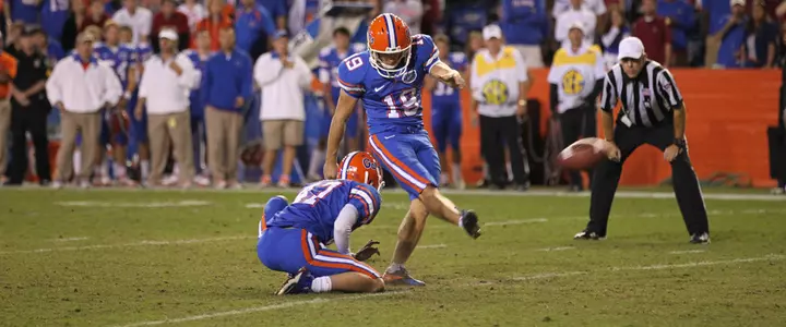 Caleb Sturgis Named Walter Camp All-American