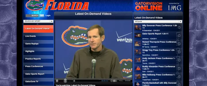 Jackson Previews SEC Slate; Gators Take on LSU, Arkansas Friday and Sunday