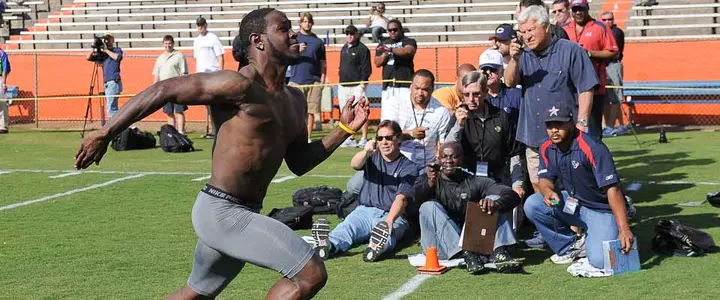 Gators Work Out for Pro Scouts and Coaches
