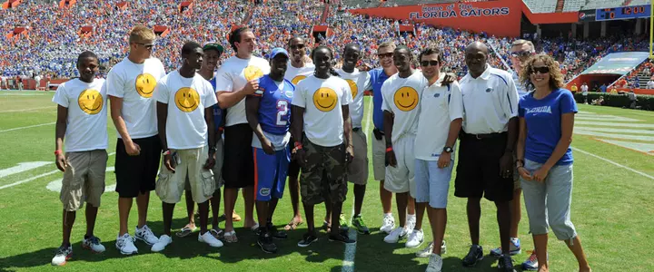 NCAA Champion Gators Honored at Orange and Blue Debut