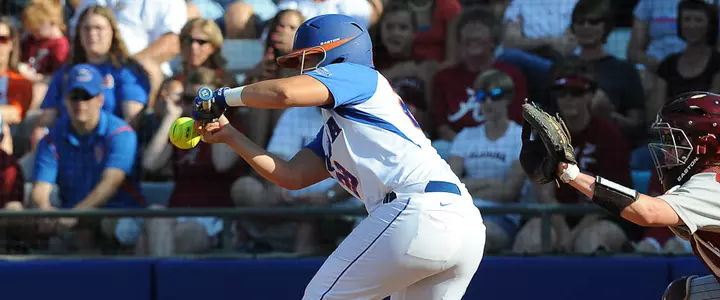 Gator Softball Drops 5-0 Decision in Series Opener With Alabama