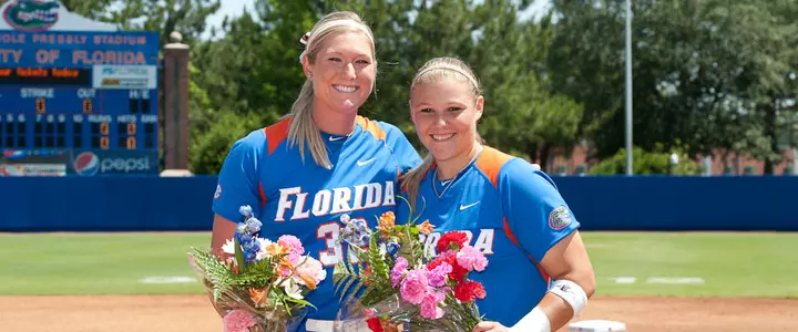 Gator Softball Celebrates Two Seniors With 2-0 Series Clincher Over Tennessee; SEC East On the Line Sunday