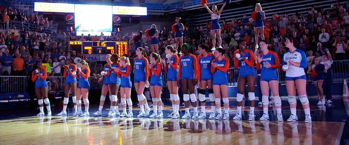 No. 9 Florida Volleyball Sweeps Boston College in Season Opener