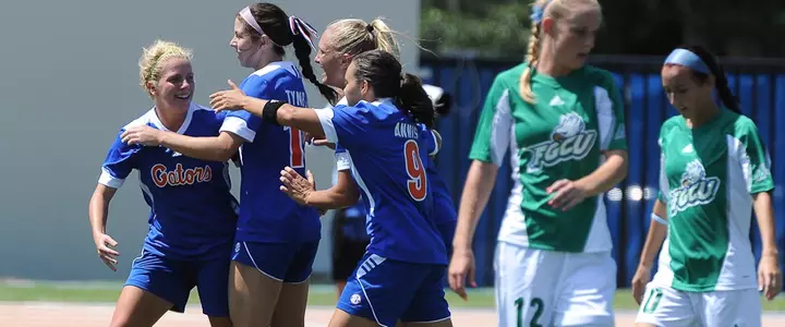 No. 9 Gator Soccer Defeats Florida Gulf Coast 5-0