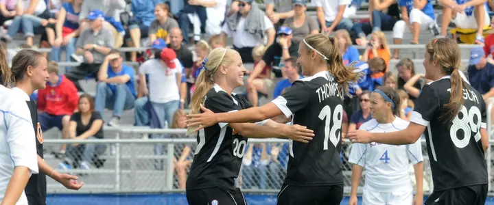 No. T-9 Gator Soccer Wins 7-2 at Kansas