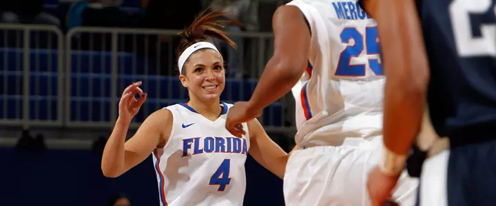 Carlie Needles Sets UF Three-Point Record with Nine Treys in Win vs. North Florida, 74-44