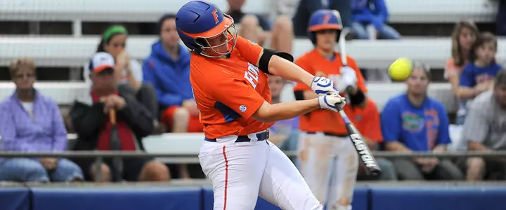 Gator Softball Takes Series Opener With Run-Rule Victory Over Spartans