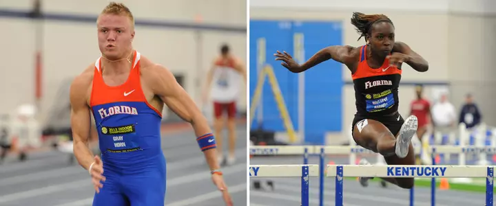 Horn and Harrell Register Record-Breaking Performances To Open SEC Indoor Championships
