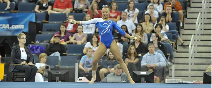 Gator Gymnastics team advances to Super Six; Kytra Hunter first Gator to win NCAA all-around