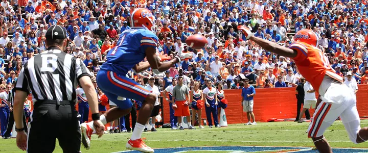 Blue Squad Hangs on to Defeat Orange in Wild Finish in the Orange and Blue Debut