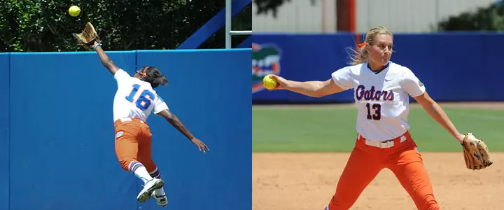 Florida Softball's Michelle Moultrie and Hannah Rogers Earn NFCA All-America Nods