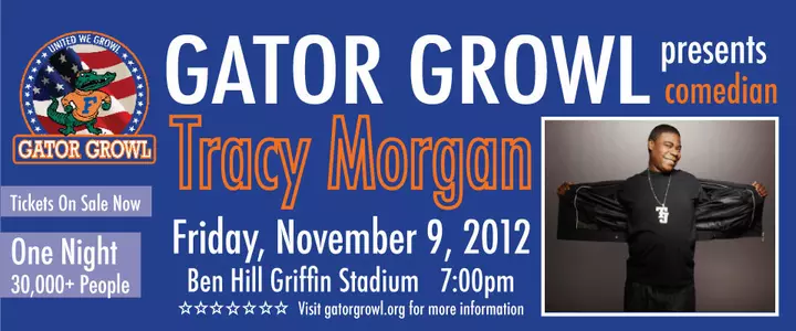 Gator Growl 2012 Announces Tracy Morgan as Comedic Talent