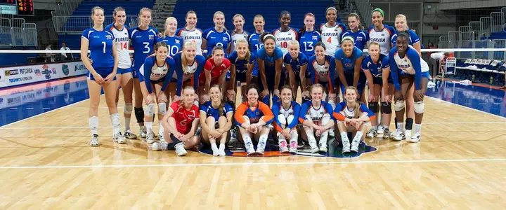 No. 15 Florida Volleyball Sweeps Slovenian Junior National Team in Exhibition